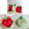 Apple Plush Coin Purse With Data Cable Organizer For Women And Kids