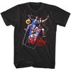 Bill & Ted's Excellent Adventure Men's T Shirt Flying Phone Booth Keanu Movie XS