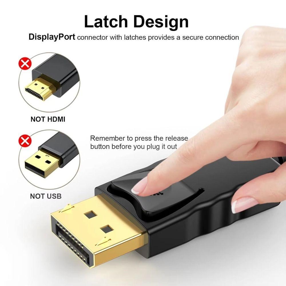 Connecting DP TO VGA Cable Male To Male Extension Cable DisplayPort To VGA Adapter 24+1 Pin 1080P Conversion HD Video Cable
