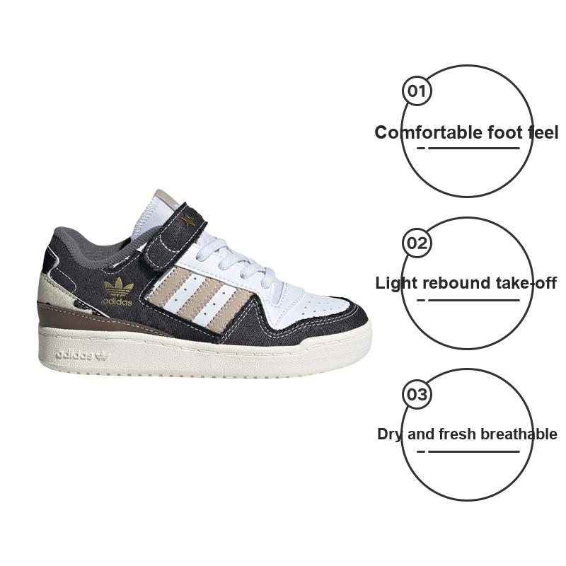 adidas Forum Low Originali Comode Resistenti Basse Scarpe da Skate per Bambini Sneaker per Bambini Marrone IH3289