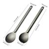 Portabale Flatware Outdoor Camping Long Spork Reusable Titanium Long Handle Spork and Spoon Titanium Forkspoon Spork