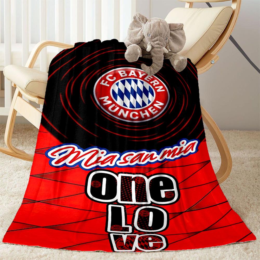 Bayern Munich Blanket Warmthful Decor Suitable for Office Bed Sofa Four Seasons Multipurpose Stylish Decor Ideal Gift For Birthday Valentine'S Day