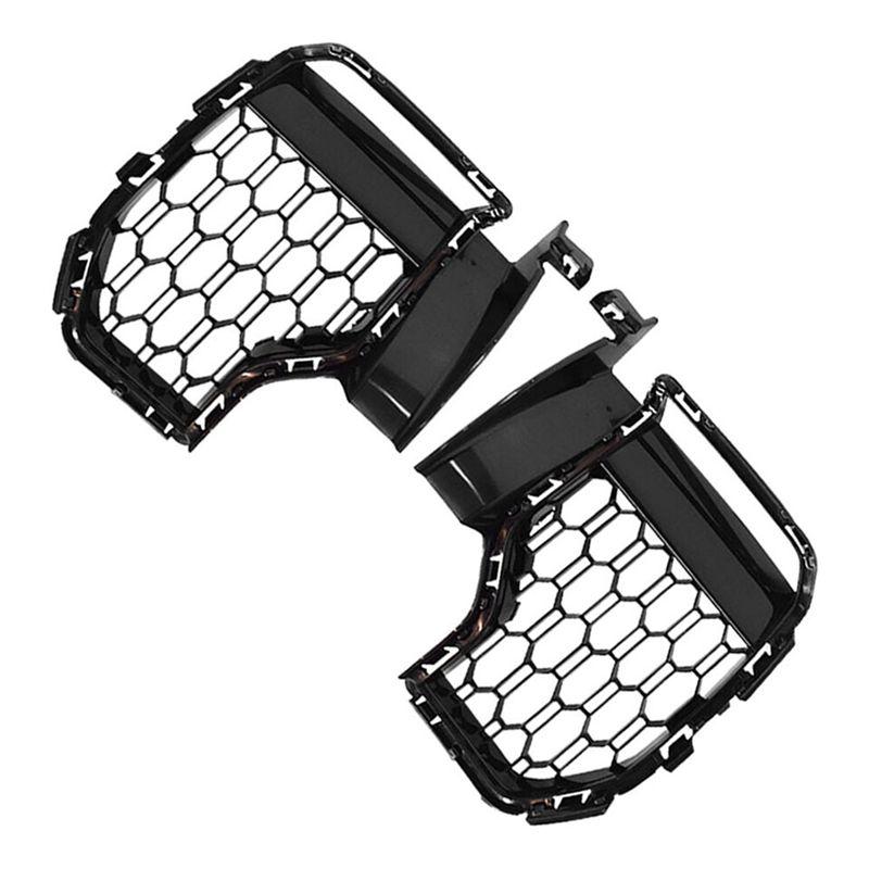 ABBY-Fog Lamp Lights Grille Frame For BMW G05 X5 M Sport 2018-2025, Right Side Front Bumper Open Grille Cover 51118069210