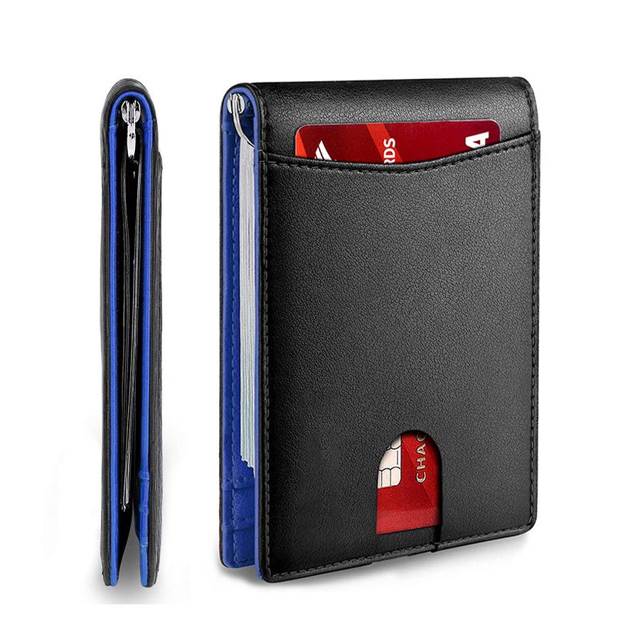 Rfid Carbon Fiber Men Wallets Man Card Holder Money Bag Slim Thin Mini Wallet Male Small Short Purse Black Walet Billfold Vallet