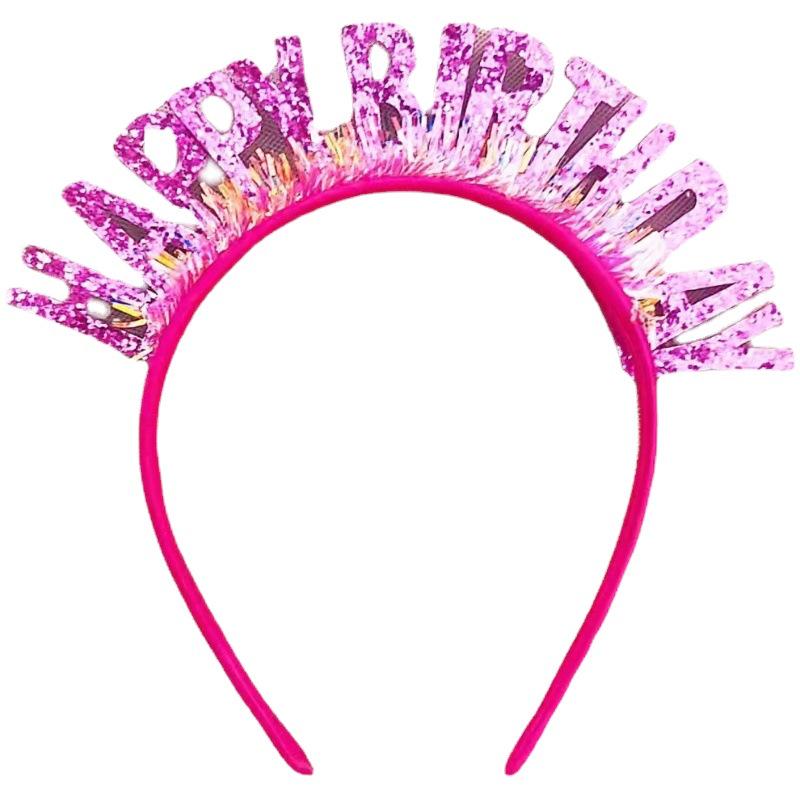 Colorful Flashing 'Happy Birthday' Headband for Kids - Festive Party Dress-Up Accessory