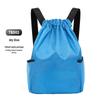 Large Capacity Drawstring Backpack: Double Shoulder Sports Fitness & School Bag