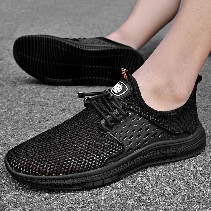 Summer Hollow Out Mens Loafers High Quality Breathable Sneakers for Men Shoes Outdoor Casual Walking shoes Comfy Moccasin Flat
