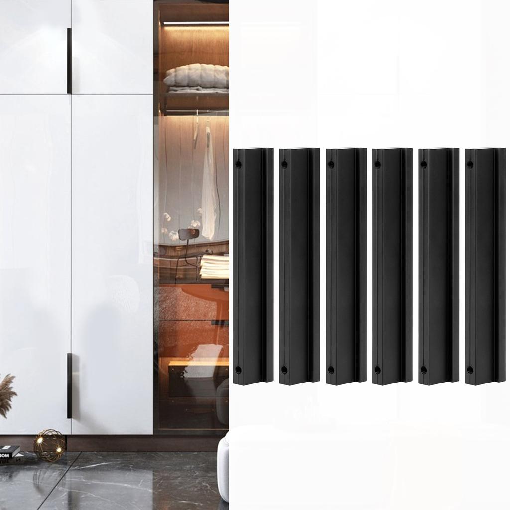 6 Sets T shaped Handle Aluminium Alloy Kitchen Cabinet Door Handle Furniture Drawer Pull Hardware(64mm )