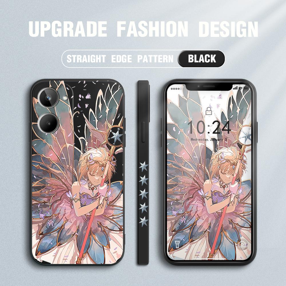 Cartoon Anime Phone Case for iPhone 15 14 13 12 11 Samsung Galaxy S23 S22 A52 A52S Soft Full Protection Square Liquid Silicone Cover