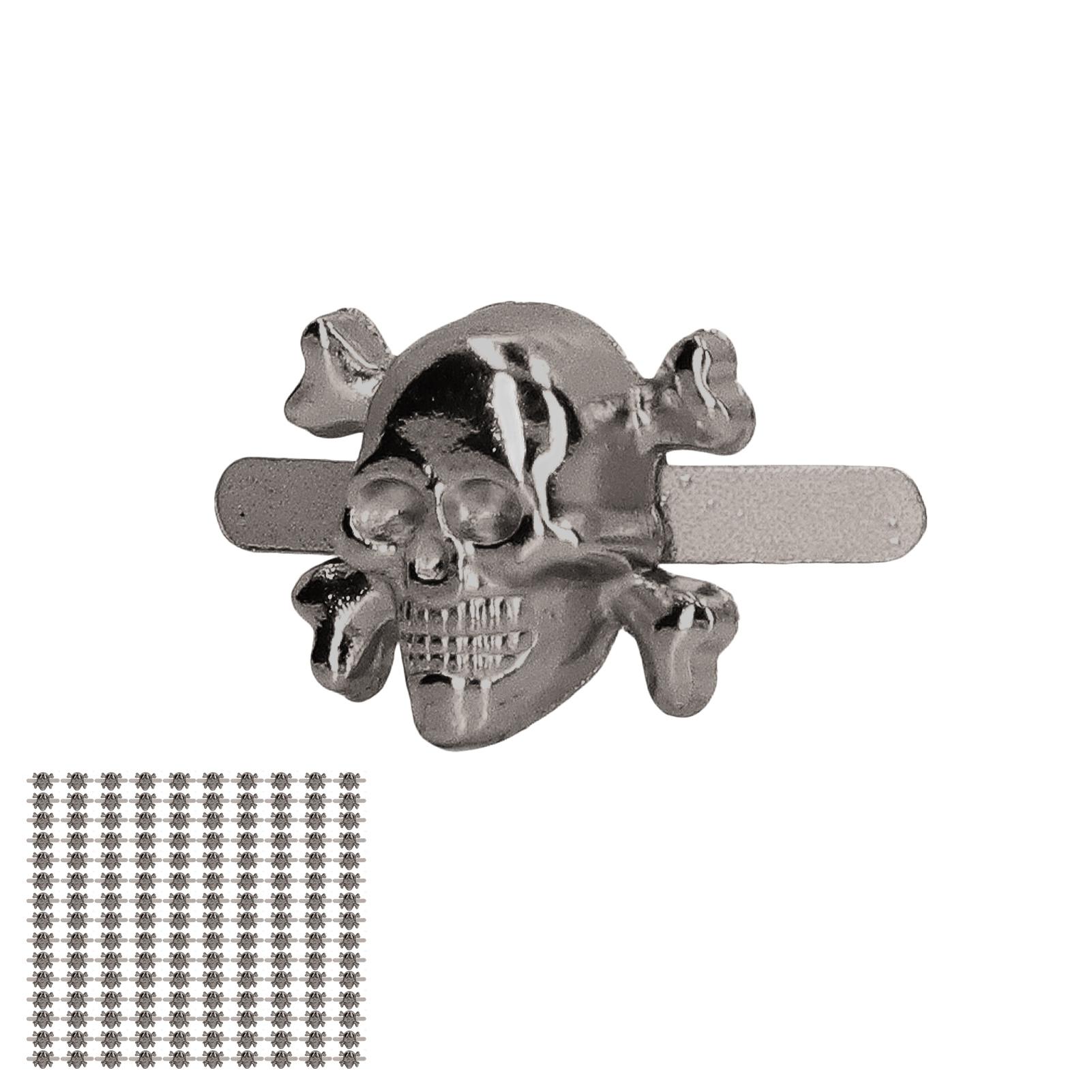 

150 шт. заклепок в виде черепа, модные, готические, красивые, аксессуары в виде черепа для обуви своими руками чёрный