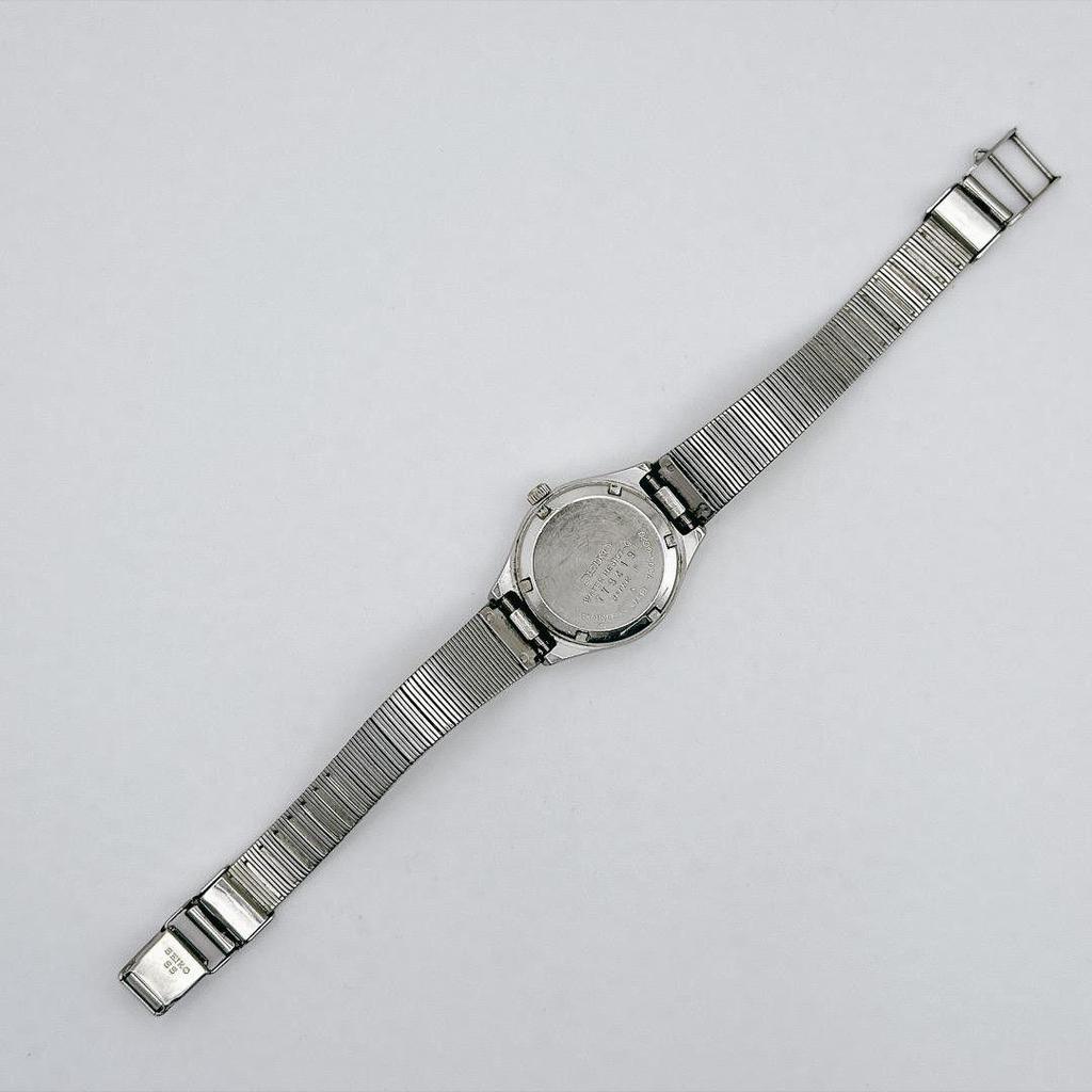 Used vintage SEIKO ladies watch brown dial battery replacement day-date
