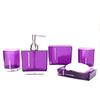 5-teiliges Acryl Badezimmer Organizer Set einschließlich Seifenspender, Zahnbürstenhalter, Becher, Tasse, Luxus Waschtischzubehör