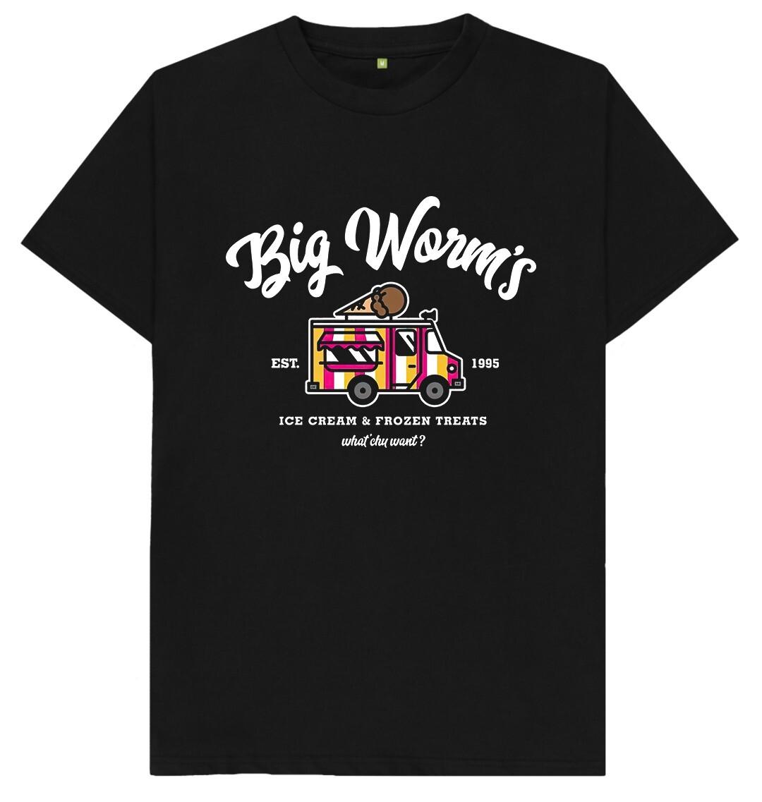 Big Worms Ice Cream & Frozen Treats T Shirt L