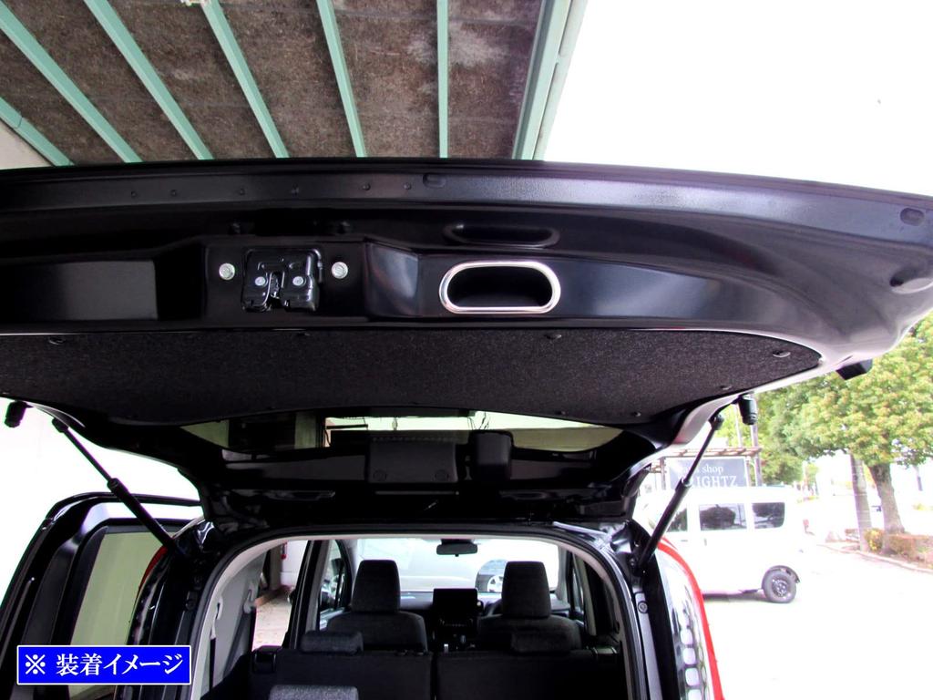 BRIGHTZ Stainless Steel Rear Gate Pull Handle Cover for Toyota Sienta MXPL15G Ultra-Mirror (10/15) [INT-ETC-715] MXPC10G, MXPL10G,