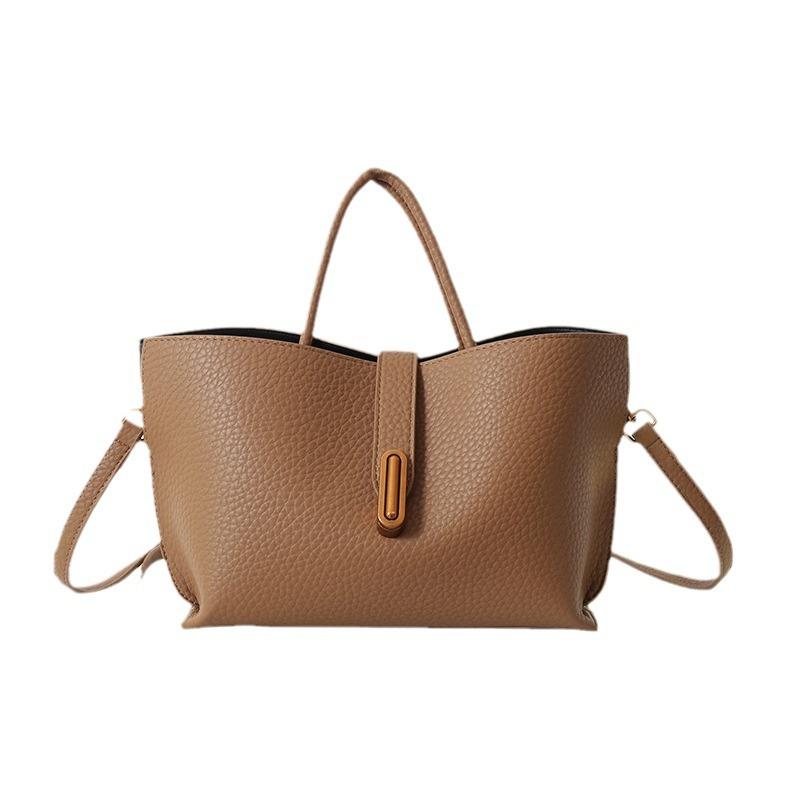 Vintage Bucket Women's Bag Summer New Commuter Single Shoulder Crossbody Bag Bags Large Capacity Handheld Tote Bag