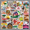 50 Indian Graffiti Stickers: Unique Travel & Scenery Decor for Water Bottles & Suitcases