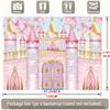 [Party-Banner] 1 Stück - Prinzessinnen-Schloss Hintergrundtuch - Hintergrund mit Architektur eines Königsschlosses