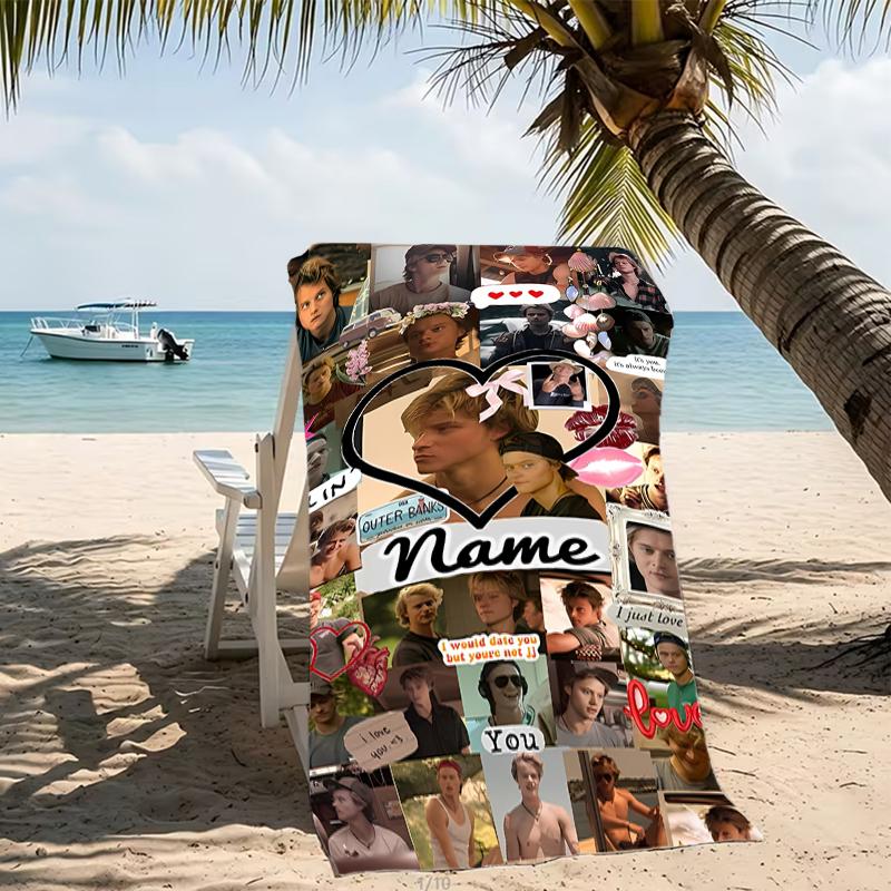 Customizable personalized beach towels Rudy Pankow themed designs.Suitable for the beach, yoga, sports;ideal as beach accessories