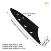 3-8 Inch Kitchen Knife Sheath Black Plastic Knife Covers Knife Blade Protector Cover Edge Guards Case Kitchen Accessory
