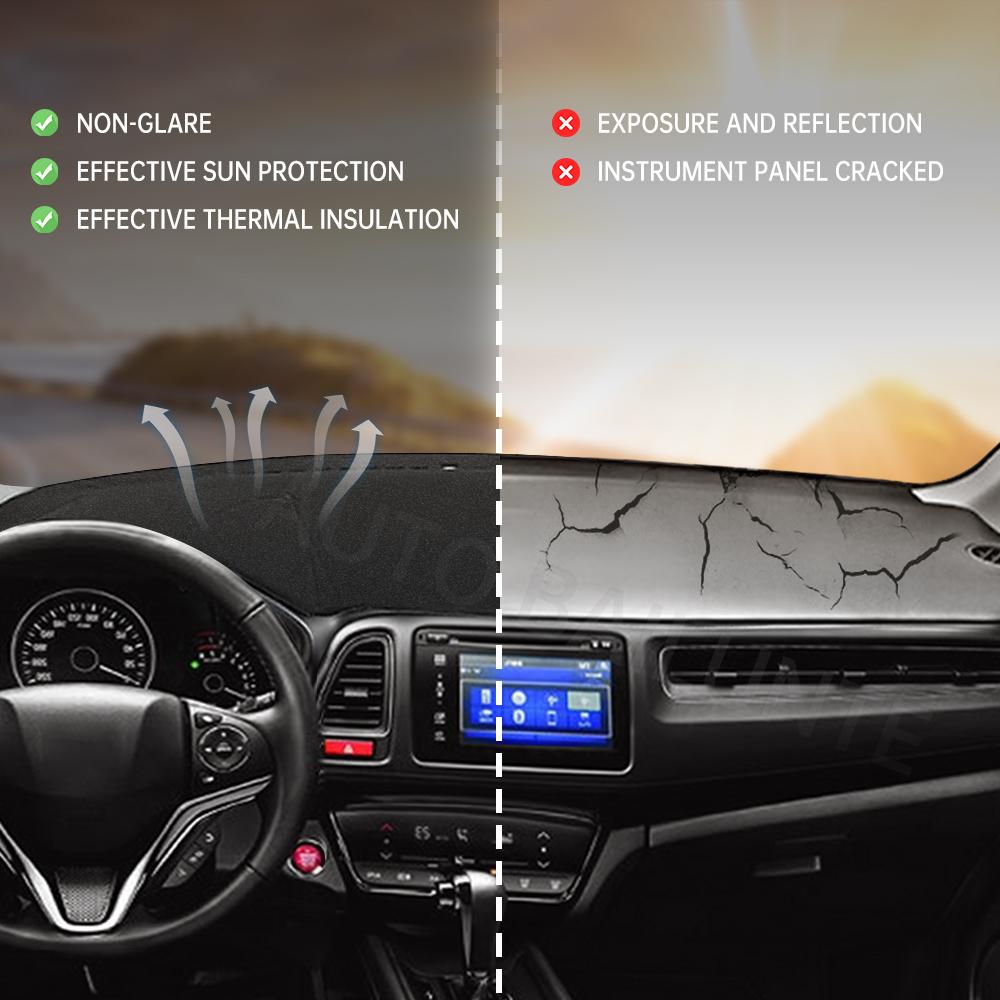 For Honda HR-V HRV HR V 2014 2015 2016 2017 2018   Car Dashboard Cover Avoid Light Pad Sunshade Carpets