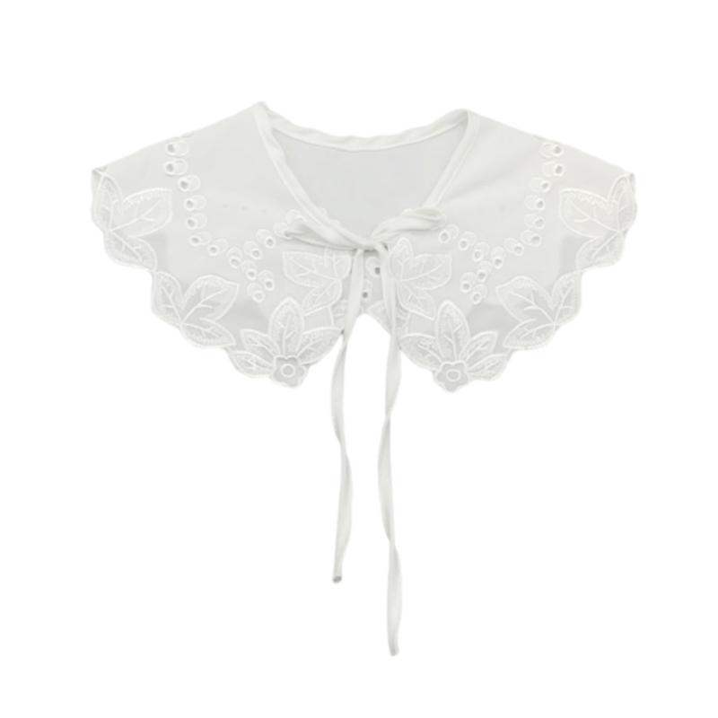 Женский съемный воротник Элегантный французский цветочный воротник Декоративный воротник для девочки Повседневный 1