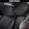 Leather Car Seat Cover, Auto Front Bottom Seat Cover Luxury Car Seat Protector Anti-Slip Waterproof Cushion Cover With Storage Pocket, For Most Cars,