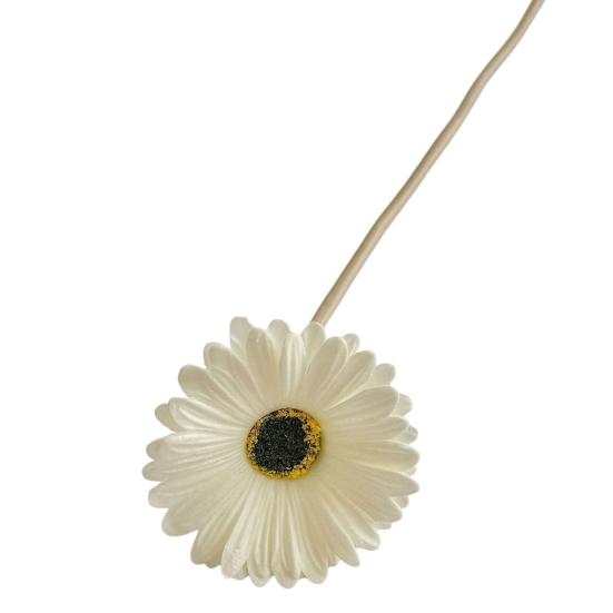 

Artificial Gerbera Flowers with Bendable Stems Fake Silk African Gerbera Flower Boho Faux Wildflower for Wedding Bridal Party Home Kitchen Decor белый
