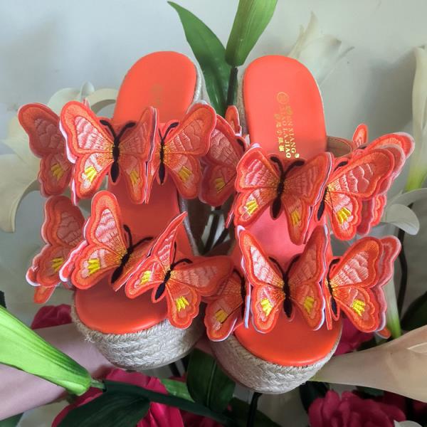 Fashion Shoes Peep Toe On A Wedge House Slippers Platform Women Heels Slides Summer High Transparent Sexy Super On A Wedge Slippers Wome