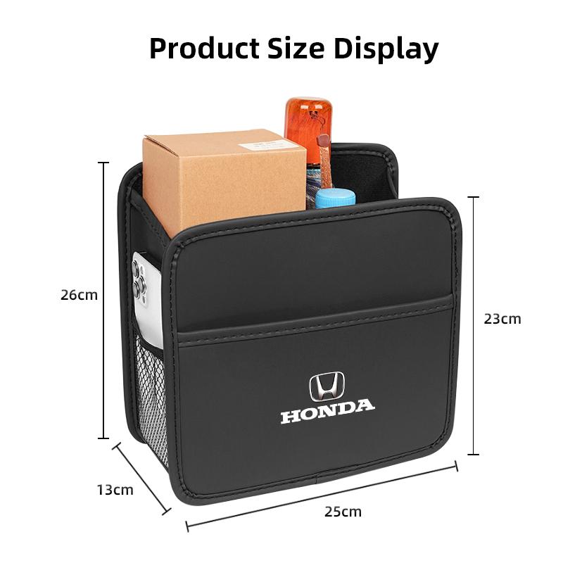 Car Seat Backrest Upgrade Storage Box Tissue Bag Bracket For Honda CRZ 5th City CRX Pilot Accord Jazz HRV Stepwgn Prelude Vezel ajt256