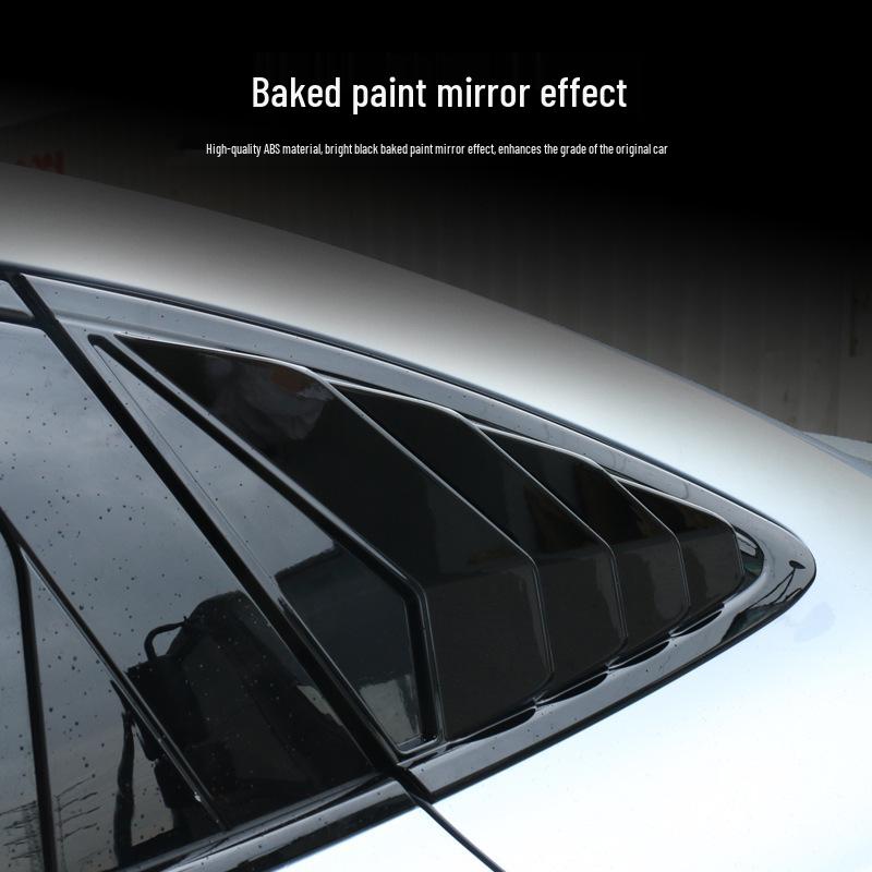 Glossy Carbon Fiber Rear Quarter Window Trim for BYD Seal
