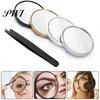 Compact Vanity Mirror with Tweezers Portable 30X Magnifying Cosmetic Suction Cup Handheld for Precise Grooming Included Magnifier Makeup Travel