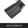 1PCS 2.5" Inlet Car Auto Exhaust Muffler Tip Pipe  Stainless Steel Chrome Trim Rear Tail Throat For Most Cars