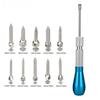 Dental Orthodontic Mini Implants Micro Screw Self Drilling 10Pcs +Screwdriver Self Drilling Tool Stainless Materials 1Pc