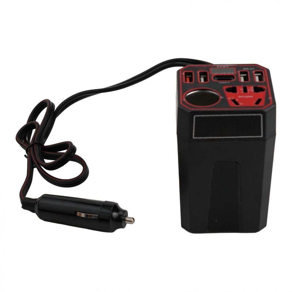 Car Power Inverter 200W 12V to DC220V Fast Charger for Home Devices