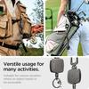 Spigen Retractable Carabiner Keychain – Heavy-Duty ID Badge Reel with Clip