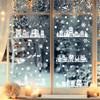 Christmas Snowflake Window House Cling Stickers Set Pvc Static Decals Decor