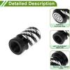 Tire Valve Stem Caps Decorative Black Wings Pattern Tyre Valve Dust Covers 7x22mm Aluminum Alloy 4 Pcs