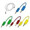 Gold Plate Banana Plugs Test Leads with 2mm Layer Lift Corrosion Resist for High Current 10amp 600V Electrical Testing
