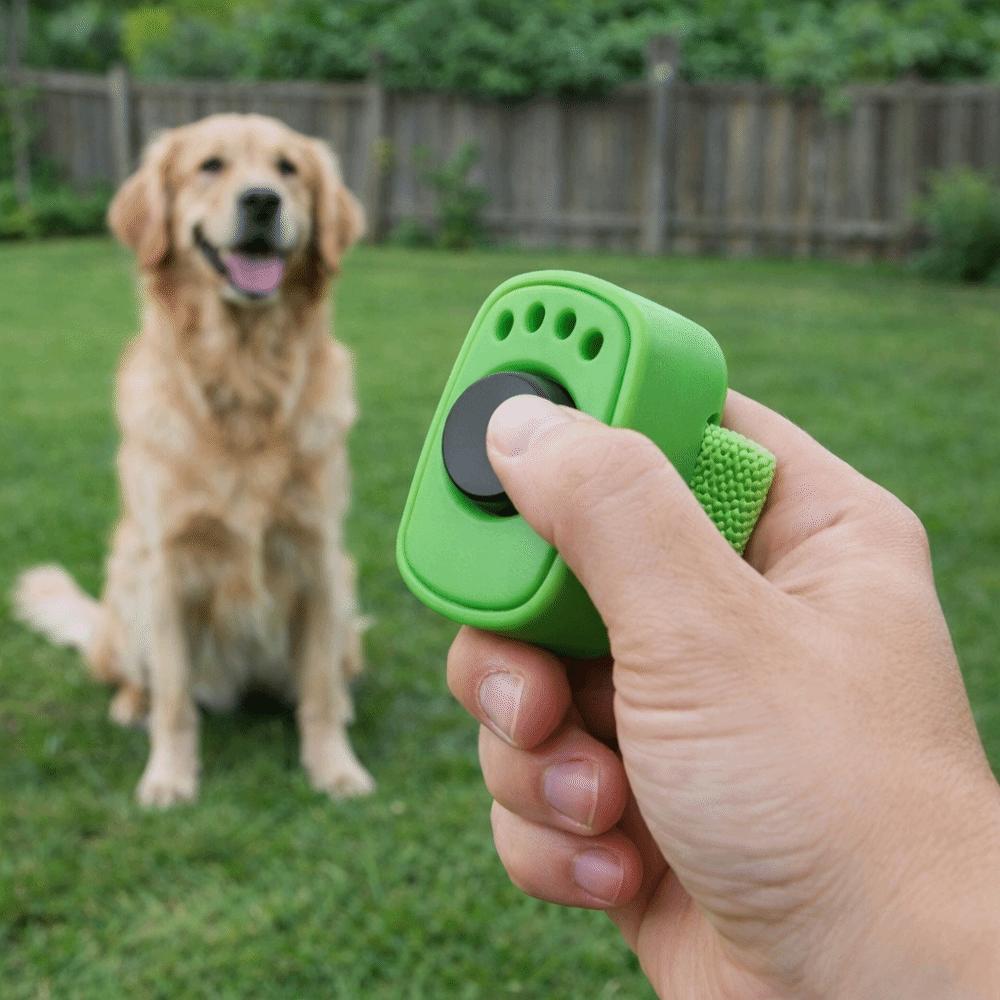 Professional Pet Clicker Trainer Lightweight Obedience Rattle Trainer for Dogs Cats