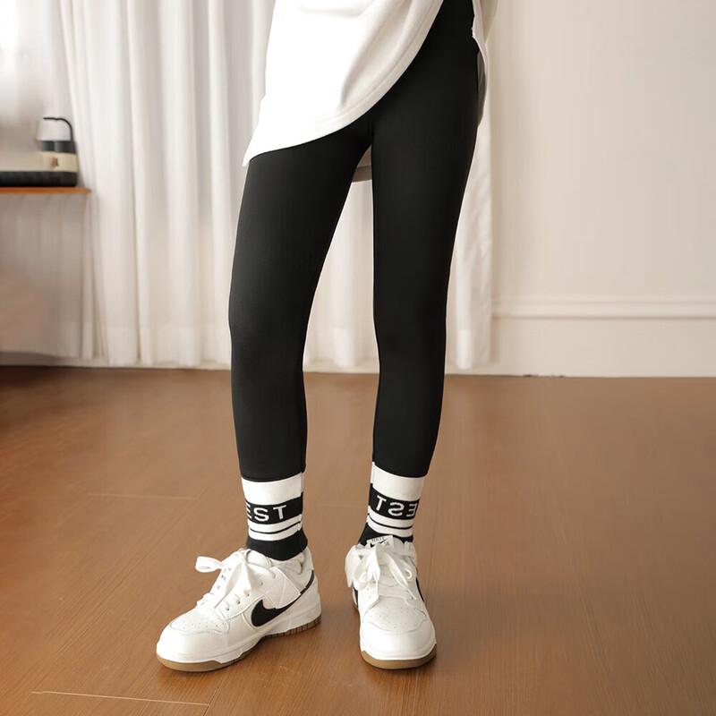 LUSON Girls  Elastic Fleece-Lined Leggings 160