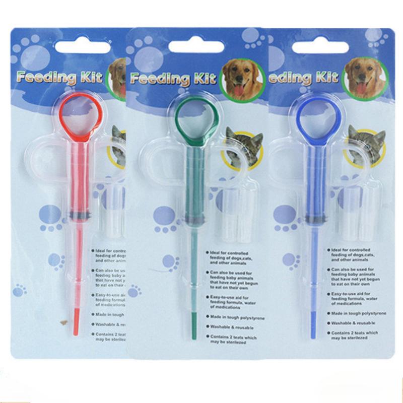 2026 New Pet Medicine Syringe Feeder Set Cat Dog Pill Dispenser Tool Puppy Oral Liquid Feeding Syringe for Cats and Dogs KTY