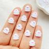 50Pcs Cute Mini Cartoon Halloween Ghost Series Flat Back Rhinestone Bead Scrapbook DIY Manicures Appliques Accessories Crafts