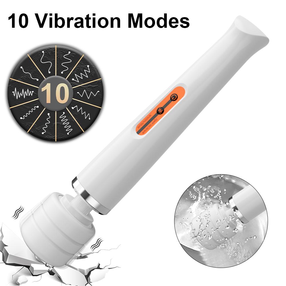 10 Speeds Powerful Magic Wand Vibrator Dildo for Women AV Body G-Spot Massager Clitoris Stimulator Adult Sex Toy