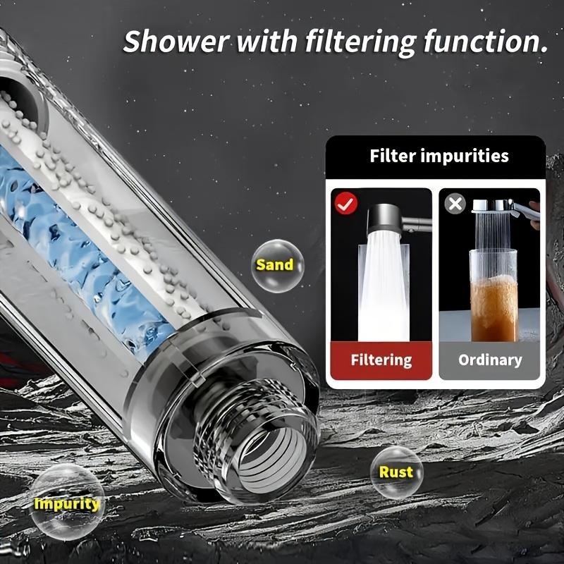 5 Modes Shower Head High Pressure Filter Showerhead Portable Rainfall Faucet Tap Bathroom Bath Home Bathroom Accessories