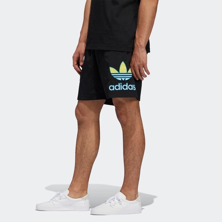 adidas originals Tr Short Large Logo Running Sports Shorts Black Men's GL5137