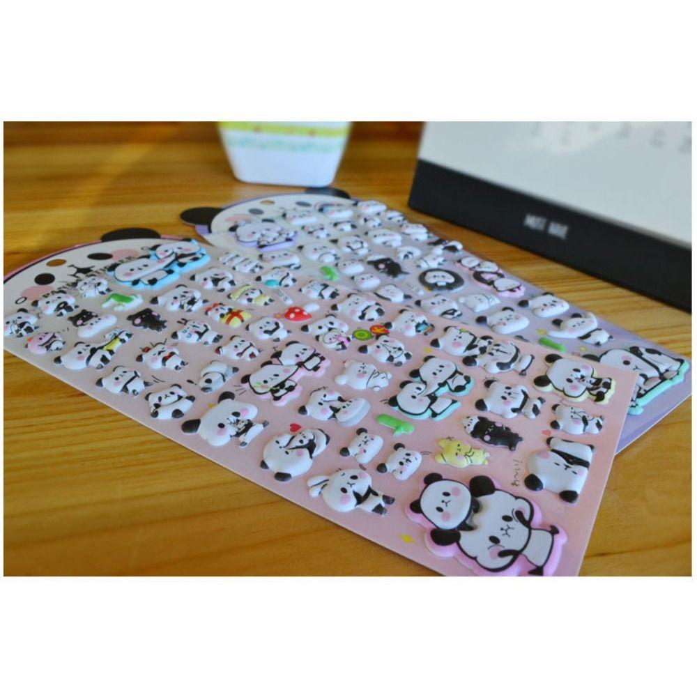 Waterproof Panda Bubble Sticker Goo Card Stickers  Skateboards Luggage Suitcases Decor