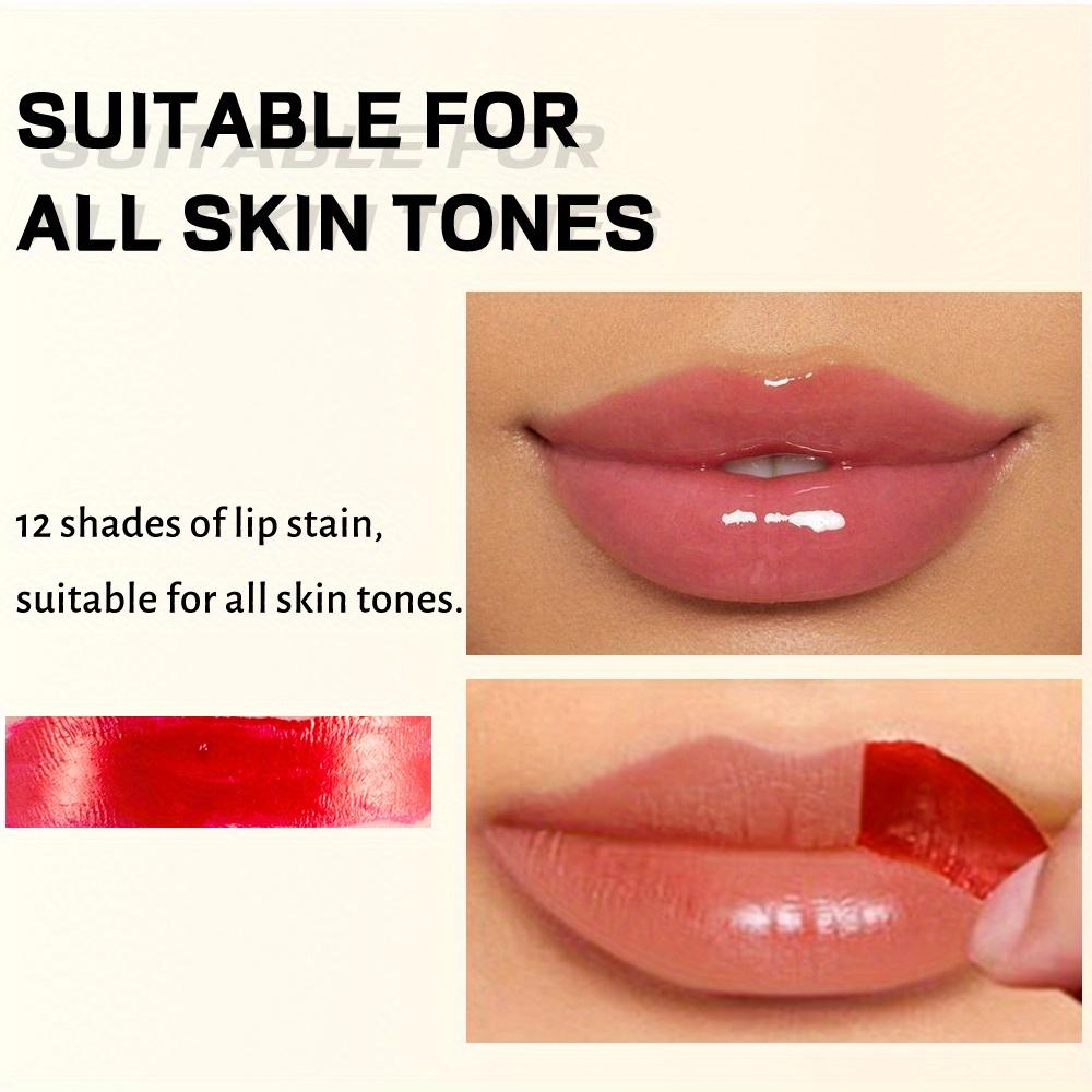 Set de 6 culori pentru luciu de buze detașabil, luciu de buze rezistent la apă, de lungă durată, hidratant, aplicare ușoară, finisaj neted, ideal pentru crearea unor buze vibrante