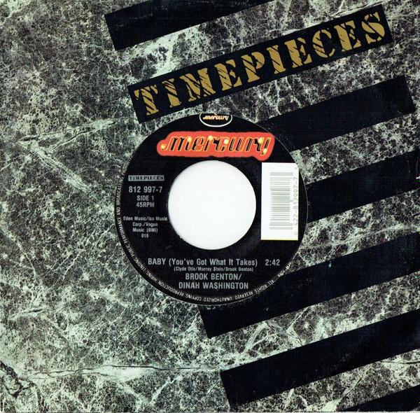 

7inch Record BROOK BENTON / DINAH WASHINGTON - Baby (You ve Got What It Takes) / A 8129977 Mercury 1989 US Jazz Used