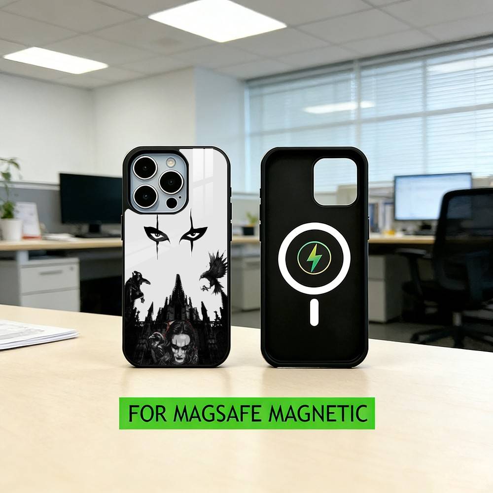 T-THE CROWS T-Thriller Phone Case For iPhone17,16,15,14,13,12,11 Plus,Pro Magnetic For Magsafe Wireless Charging