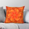 Housse de Coussin Carrée Pétales Décolorés Fleur d'Oranger Polyester Lin Velours Motif Fermeture Éclair Décor Housse de Coussin Housse de Coussin d'Assise pour Canapé